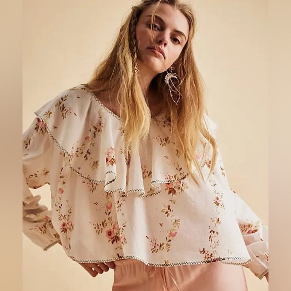 Free People Camilla Floral Printed Top